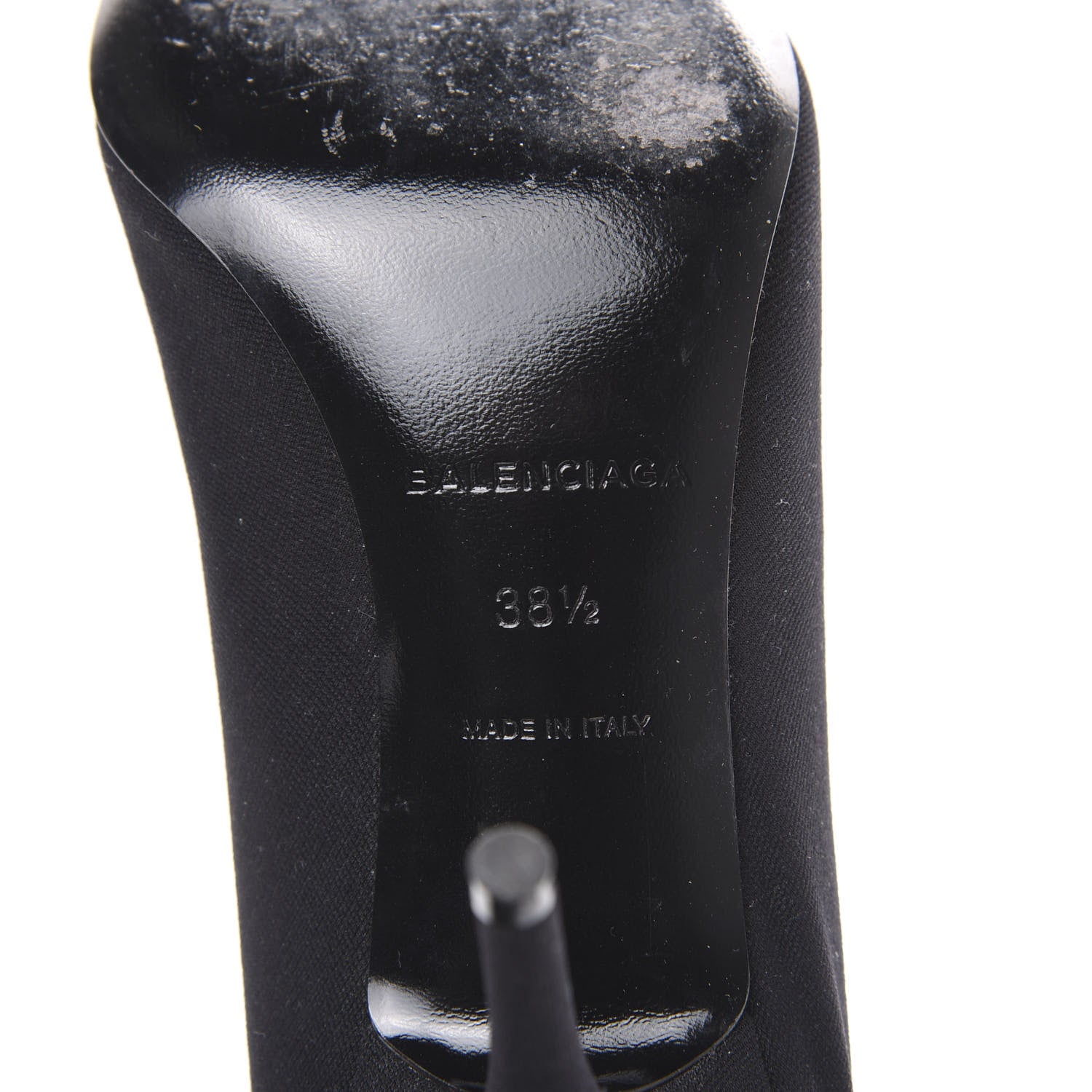 Balenciaga Jersey Crepe Extreme Pointed Toe Knife Booties 38.5 Black 6 of 6
