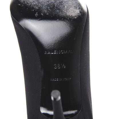 Balenciaga Jersey Crepe Extreme Pointed Toe Knife Booties 38.5 Black 6 of 6