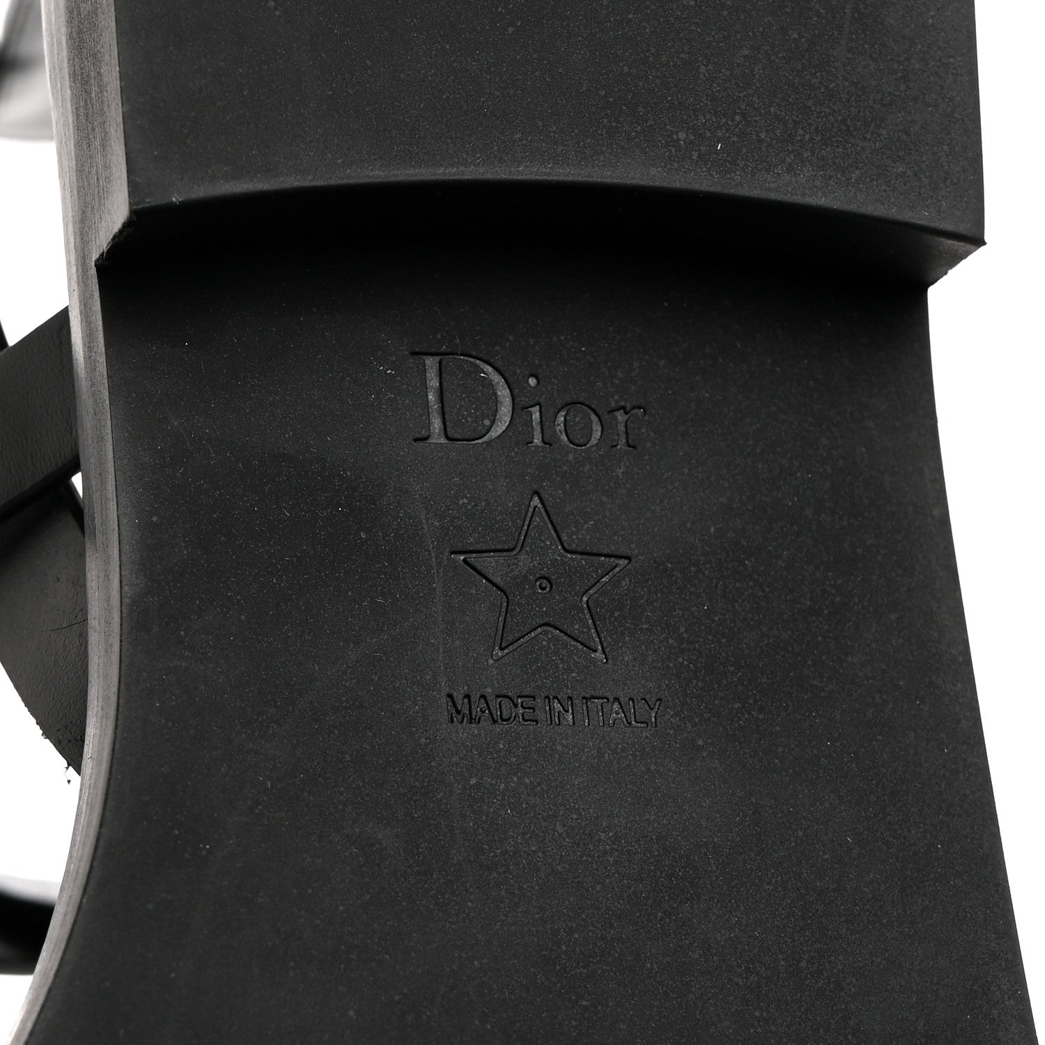 Christian Dior Shiny Calfskin L'Amazone Sandals 36.5 Black 8 of 9