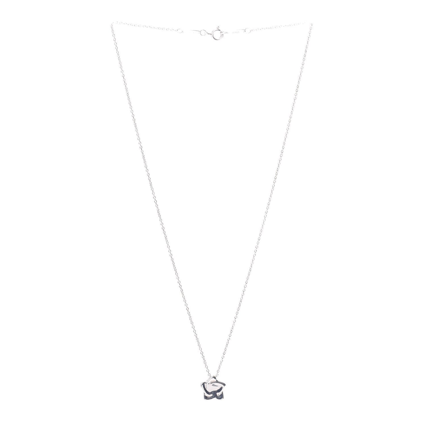 Sterling Silver Elsa Peretti Star Pendant Necklace
