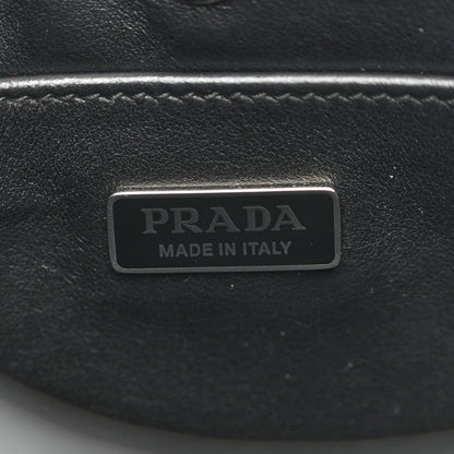 Prada Spazzolato Cleo Shoulder Bag Black 6 of 12