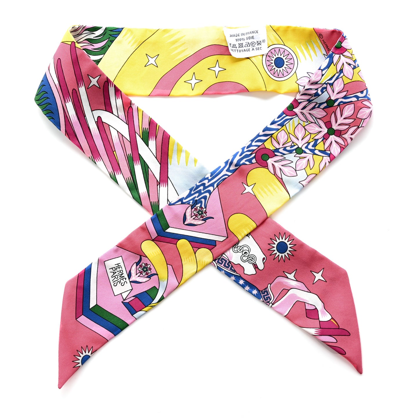 Silk La Source de Pegase Twilly Rose Vif Jaune Vif