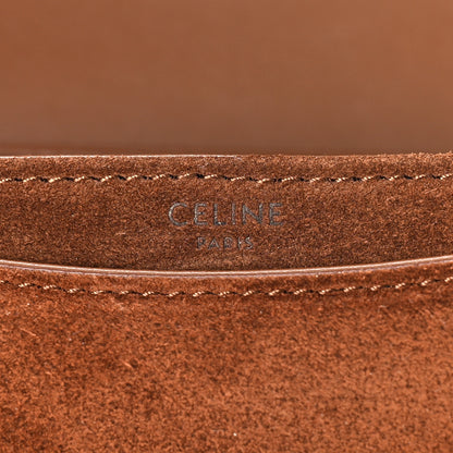 Celine Suede Teen Besace Clea Chain Triomphe Brown 6 of 8