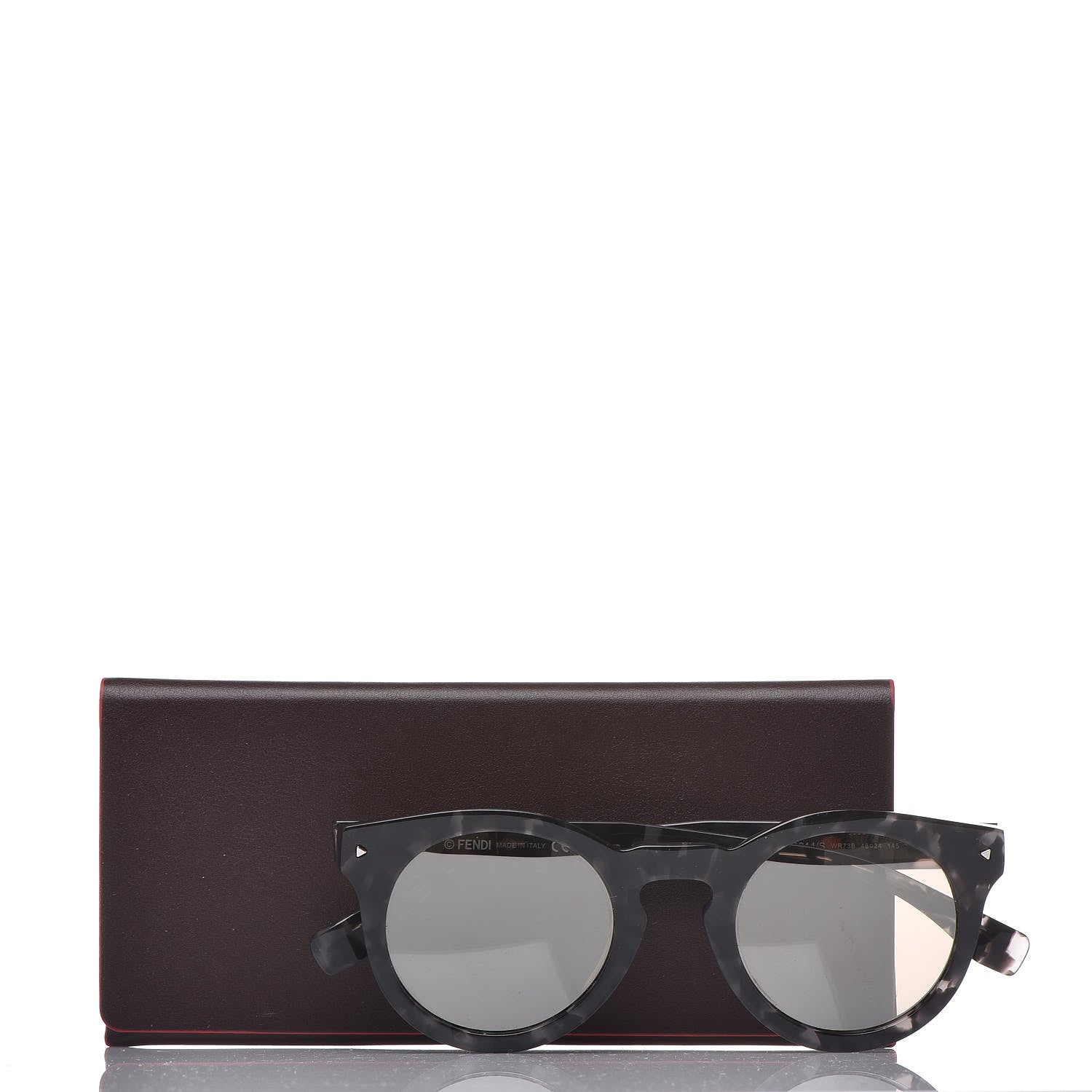 Fendi Round Sunglasses FF 0214/S Havana Black 8 of 8