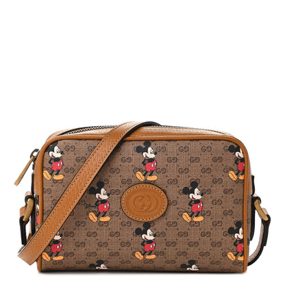 Gucci X DISNEY Mini Vintage GG Supreme Monogram Mickey Mouse Shoulder Bag Beige Vintage Sun Oil 1 of 11