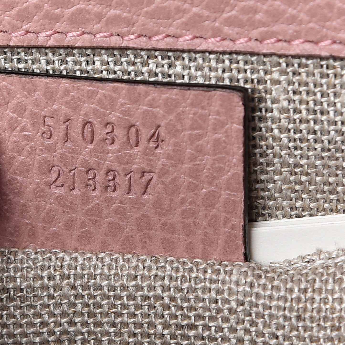 Dollar Calfskin Small Interlocking G Shoulder Bag Soft Pink