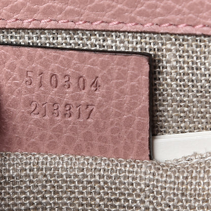 Gucci Dollar Calfskin Small Interlocking G Shoulder Bag Soft Pink 7 of 10