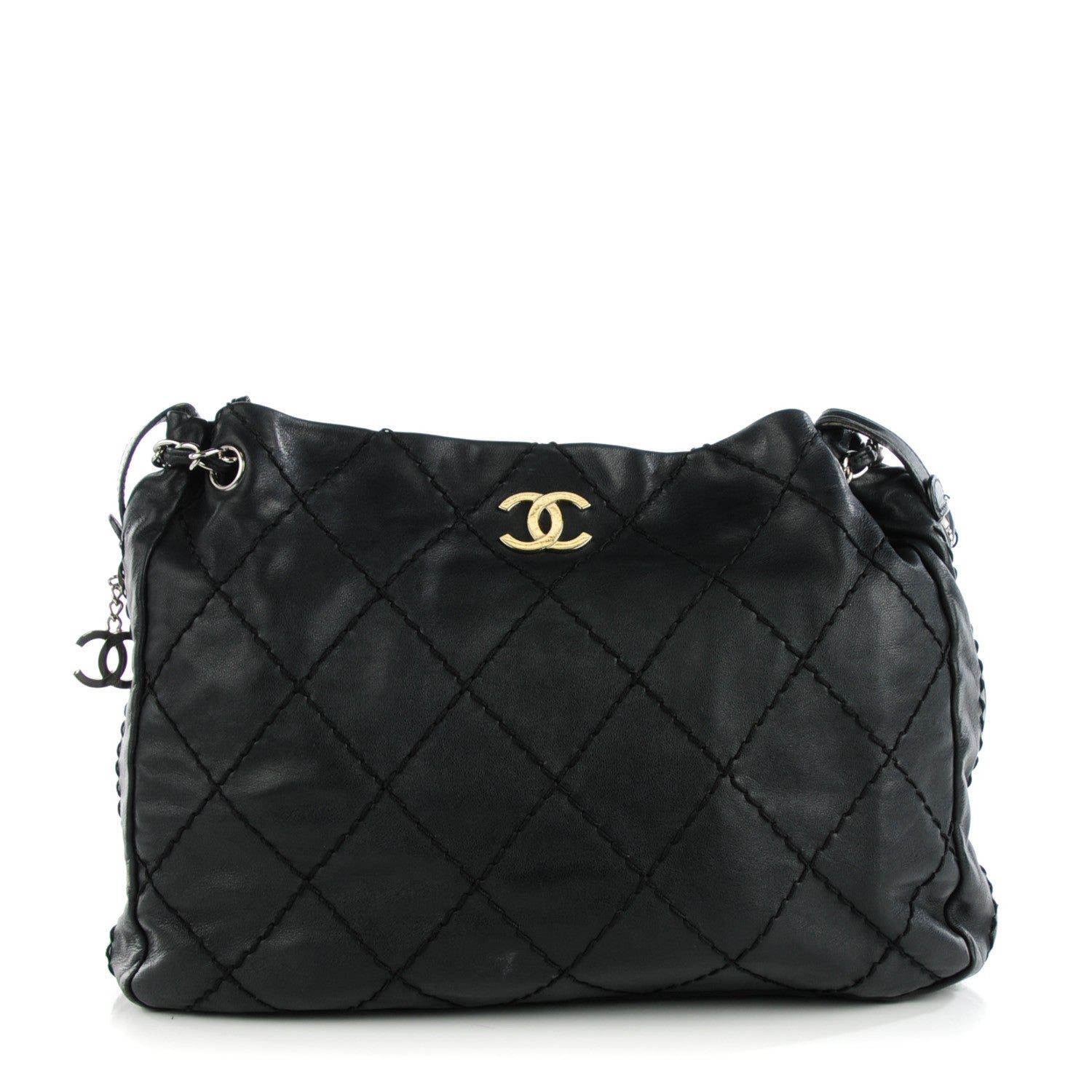 Chanel Lambskin Expandable Tote Black 1 of 8
