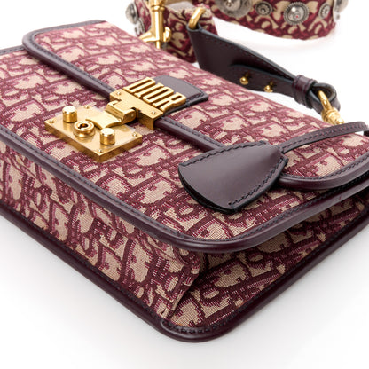 Christian Dior Oblique Dioraddict Flap Bag Burgundy 10 of 10