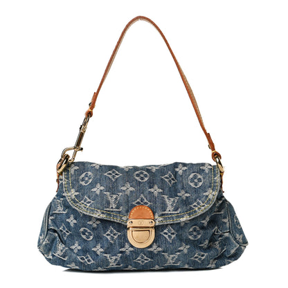 Louis Vuitton Monogram Denim Mini Pleaty Blue 1 of 10