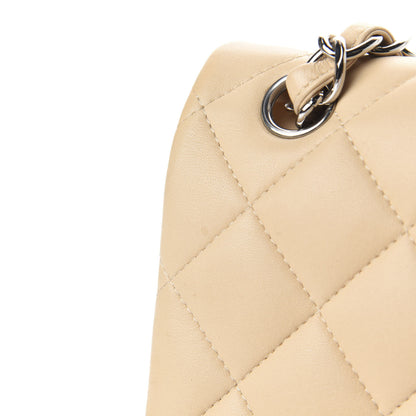 Chanel Lambskin Quilted Jumbo Double Flap Beige Clair 9 of 12