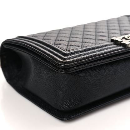 Chanel Caviar Quilted New Medium Boy Flap Black 7 of 9