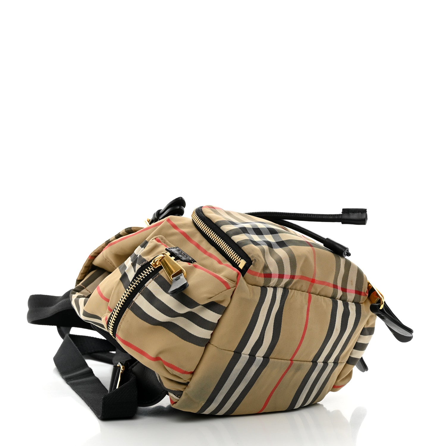 Burberry Vintage Check Small Rucksack Backpack Antique Yellow 4 of 10