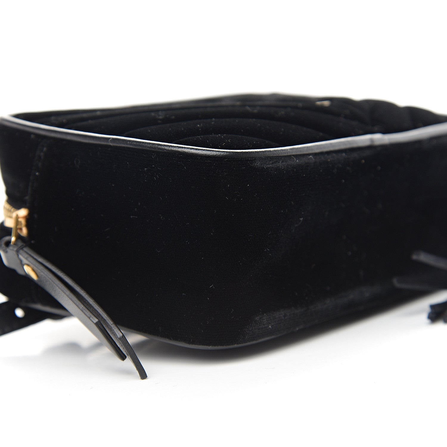 Saint Laurent Velour Matelasse Monogram Lou Belt Bag Black 6 of 8