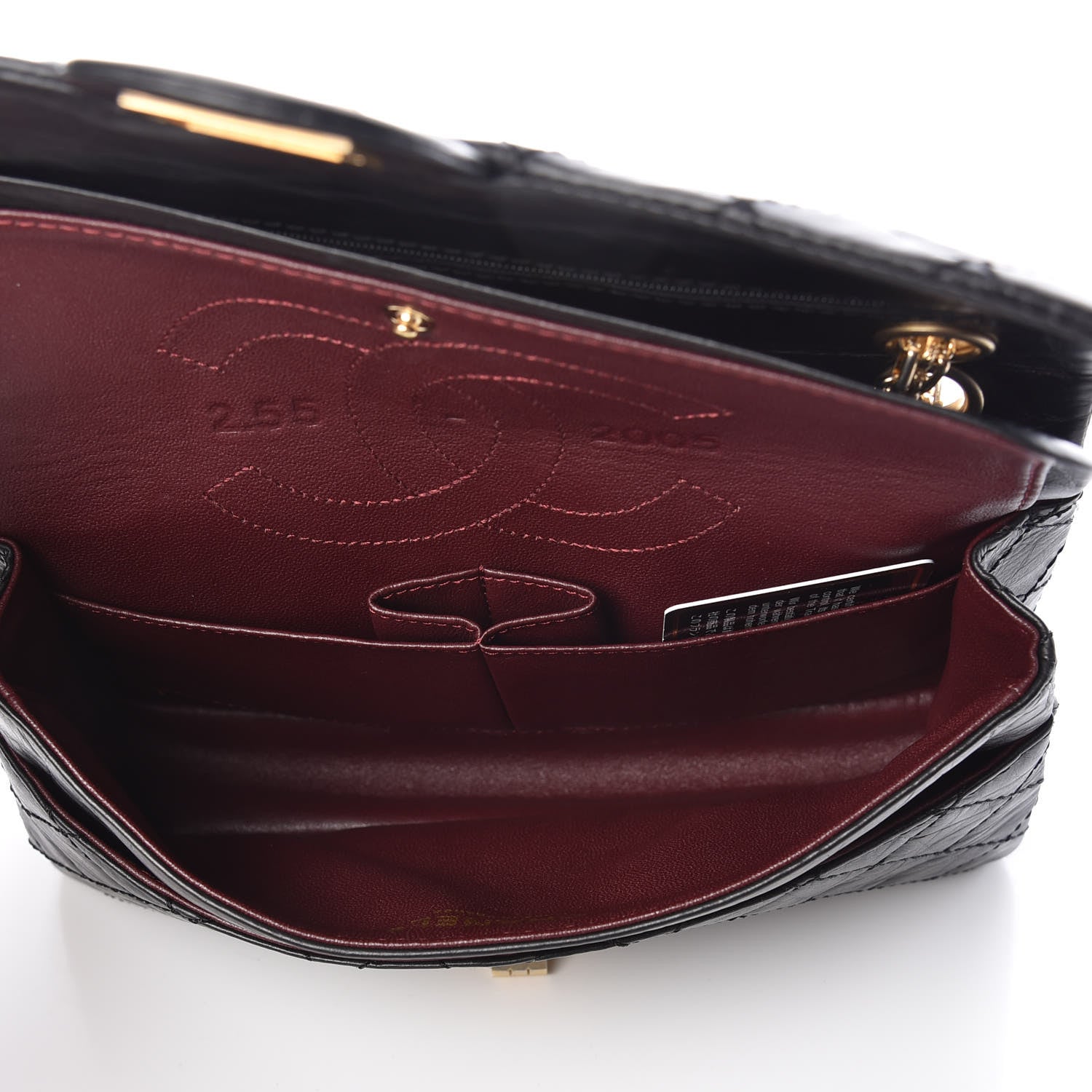 Chanel Aged Calfskin 50th Anniversary 2.55 Reissue 225 Flap Black 5 of 7