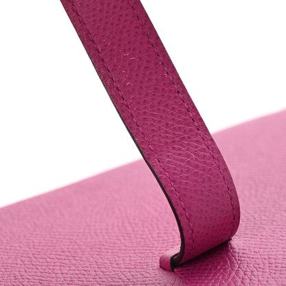 Hermes Epsom Bearn Gusset Wallet Rose Pourpre 8 of 11