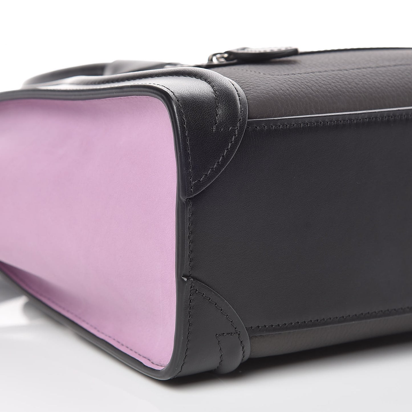 Baby Grained Calfskin Nubuck Tri-color Nano Luggage Anthracite