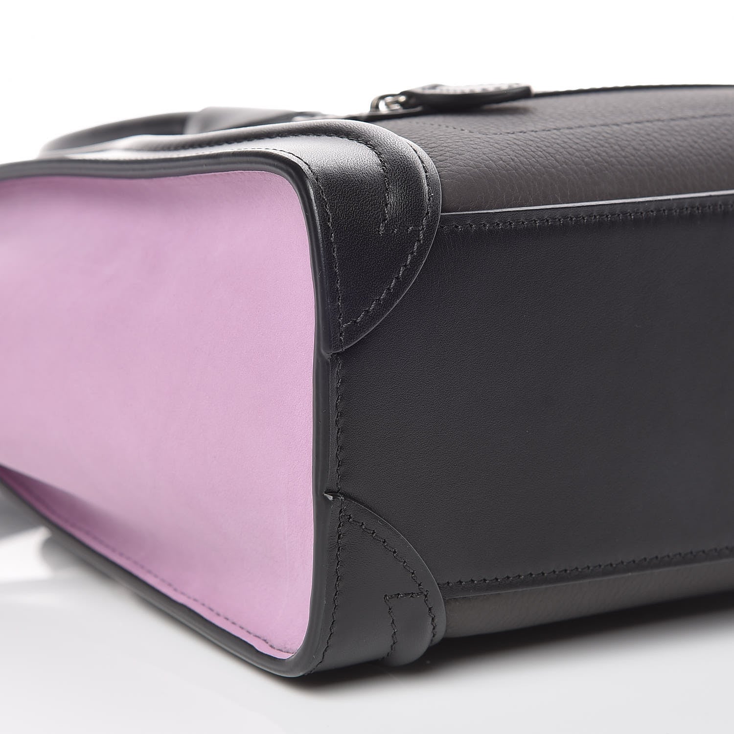Celine Baby Grained Calfskin Nubuck Tri-color Nano Luggage Anthracite 9 of 10