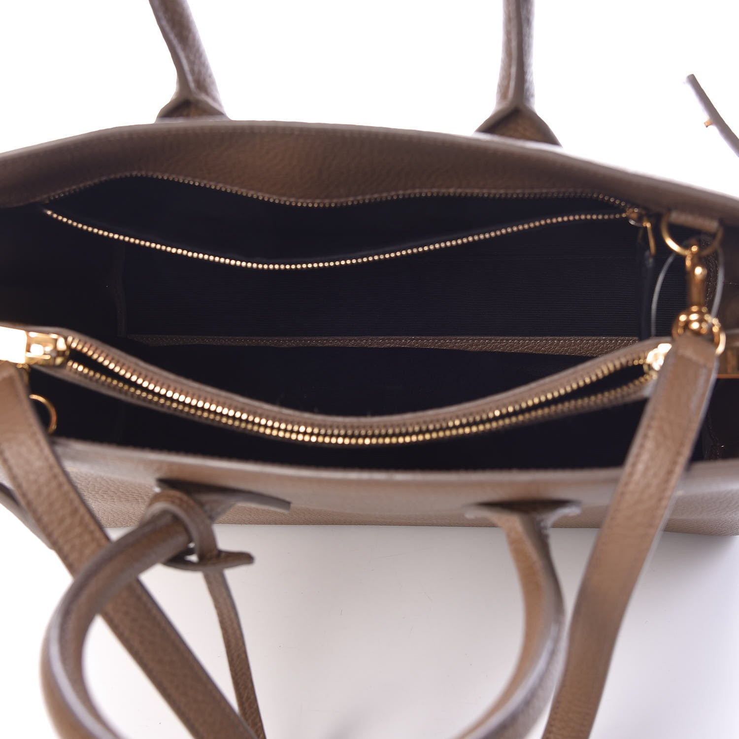 Saint Laurent Grained Calfskin Small Sac De Jour Taupe 5 of 9