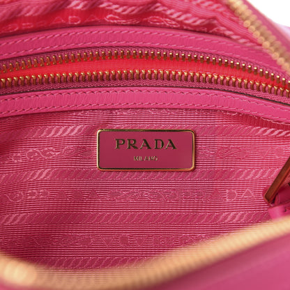 Prada Tessuto Nylon Soft Calf Camera Bag Fuxia 8 of 11