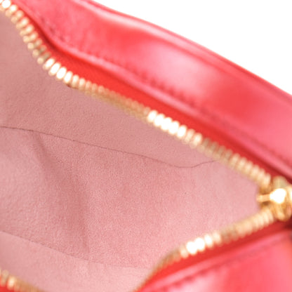 Louis Vuitton Lambskin Embossed Monogram Fall In Love Sac Coeur Heart Chain Bag Lipstick Red 5 of 9