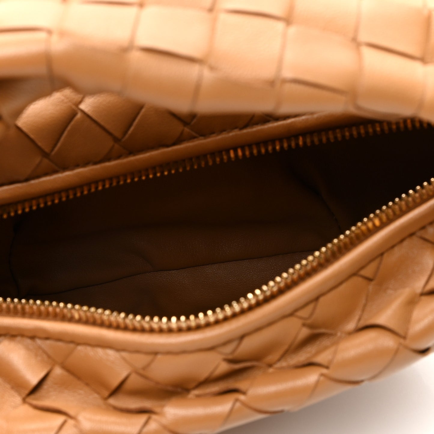 Nappa Intrecciato Mini Jodie Caramel