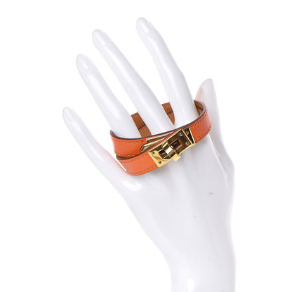 Hermes Box Kelly Double Tour Bracelet S Orange 2 of 5