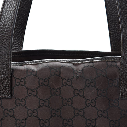 Gucci Nylon Monogram Large Tote Dark Brown 10 of 14