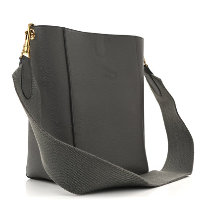 Celine Soft Grained Calfskin Small Sangle Bucket Bag Kohl 3 of 13