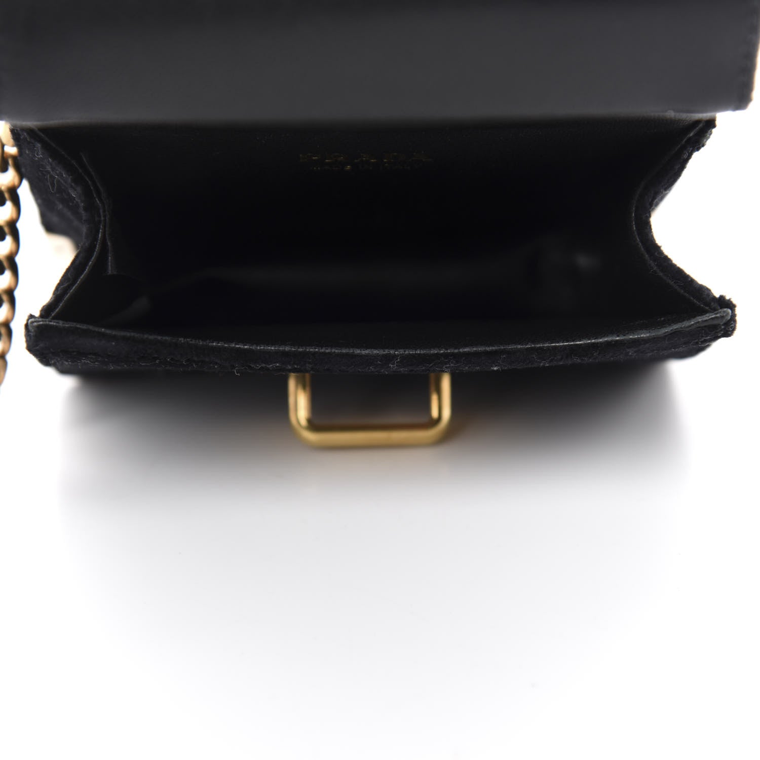 Prada Velvet Crocodile Micro Cahier Bag Black 5 of 11