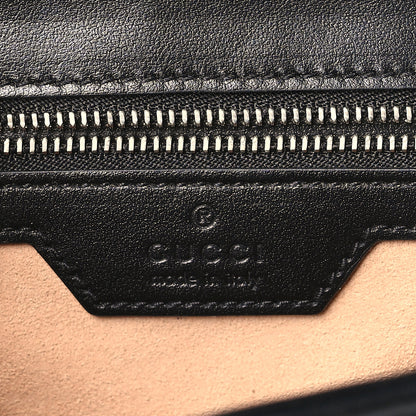 Gucci Calfskin Matelasse Aria Small GG Marmont Shoulder Bag Black 6 of 8