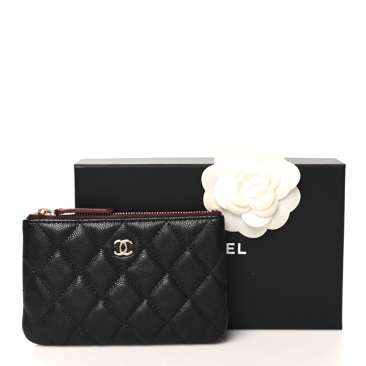 Chanel Caviar Quilted Small Cosmetic Case Black 8 of 8