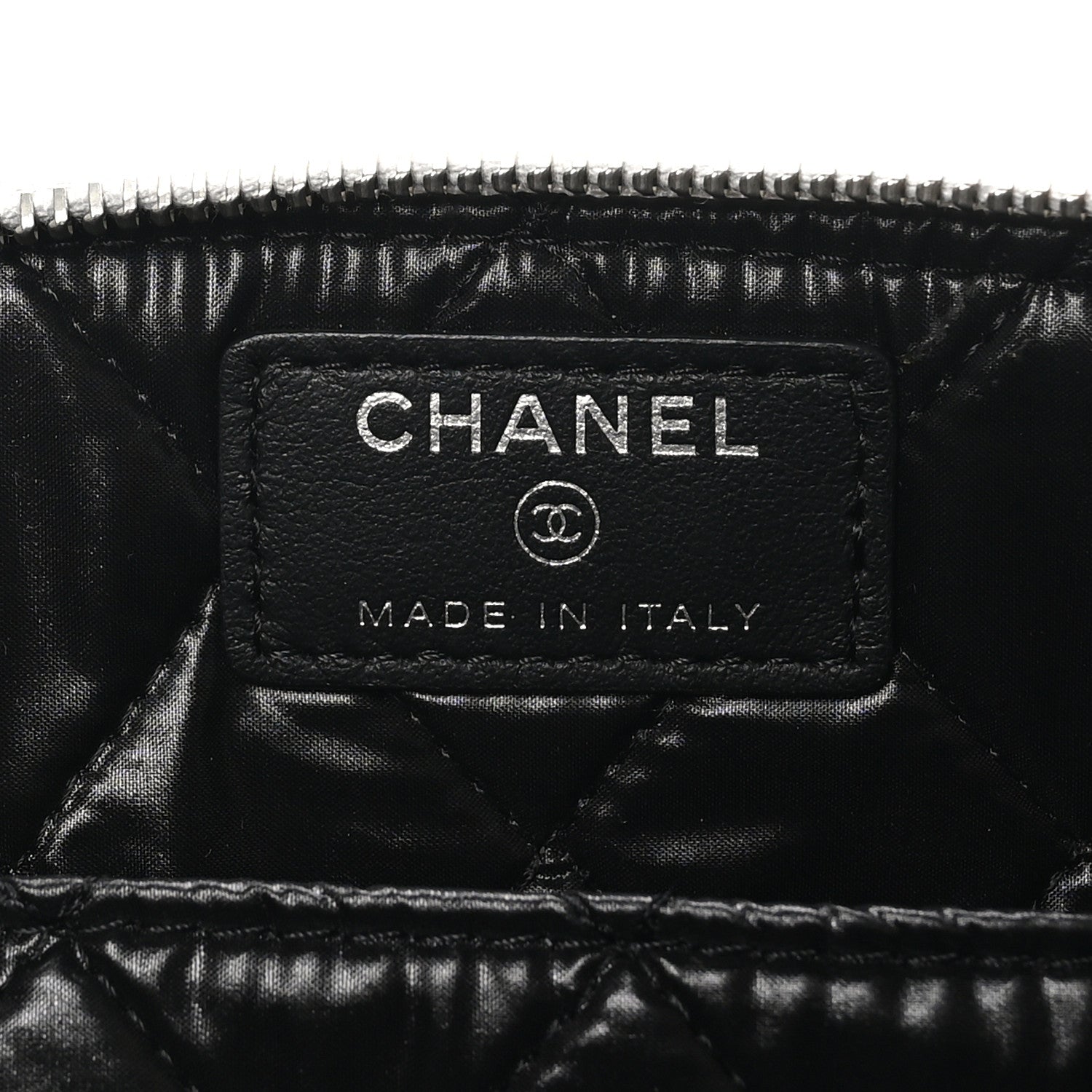 Chanel Metallic Calfskin Keyboard Pouch Silver 6 of 8
