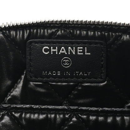 Chanel Metallic Calfskin Keyboard Pouch Silver 6 of 8