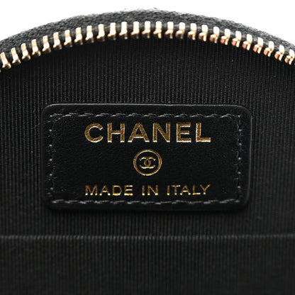 Chanel Caviar Quilted Round Handle With Care Vanity With Chain Black 6 of 9