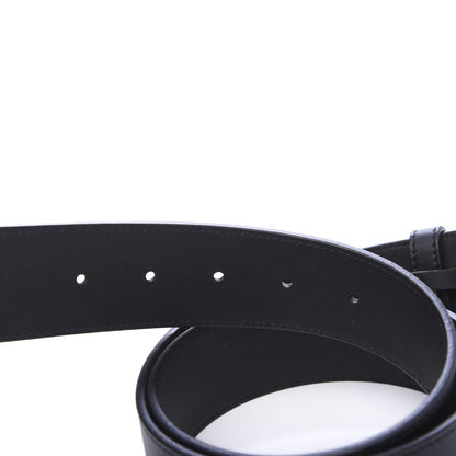 Gucci Moon Calfskin Pearl Double G 40mm Belt 85 34 Black Cream 4 of 5