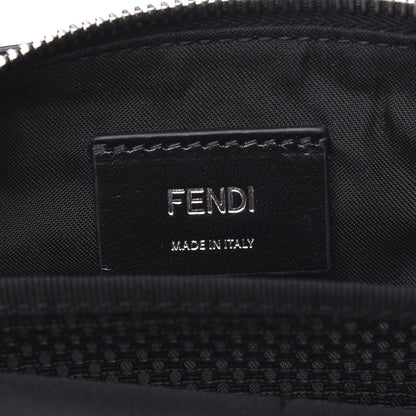 Fendi Recycled Nylon Vitello Grace Light Pequin Logo Pocket Belt Bag Black Sunflower 6 of 10