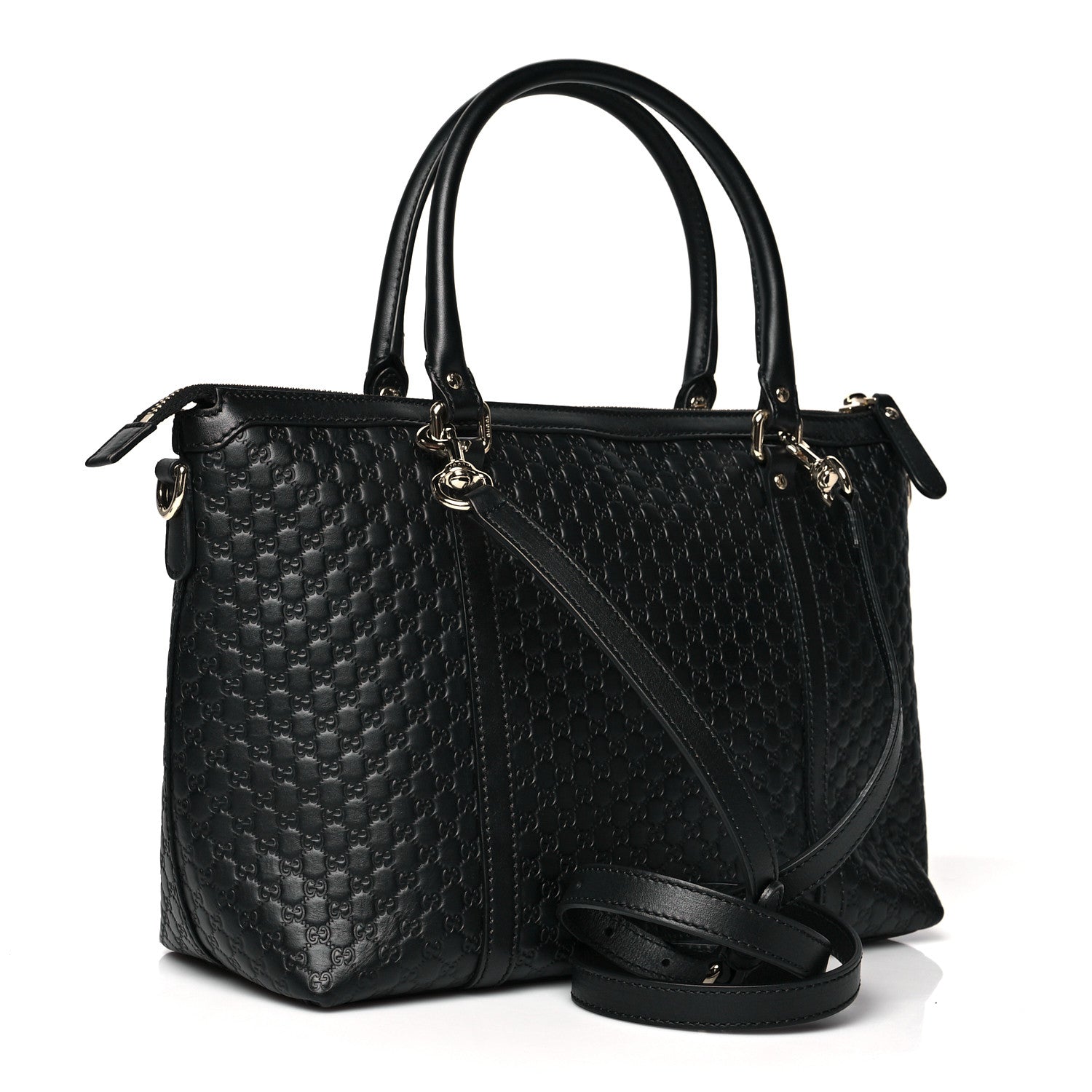 Gucci Soft Microguccissima Small Zippered Satchel Black 3 of 10