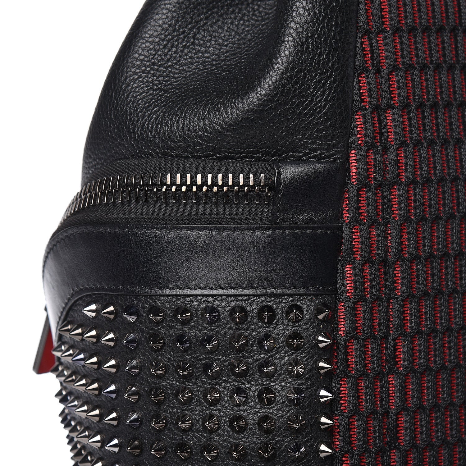 Christian Louboutin Calfskin Spiked Explorafunk Backpack Black 9 of 16