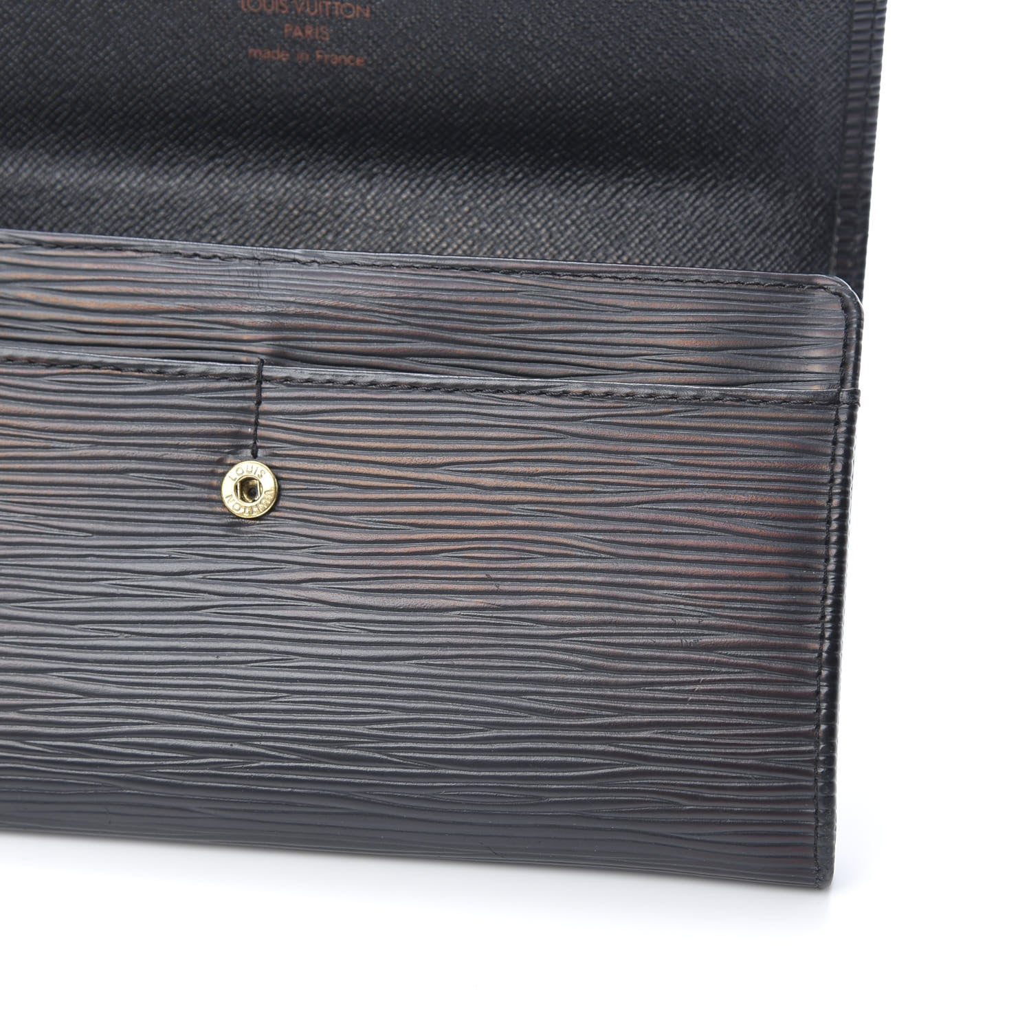 Louis Vuitton Epi Sarah Wallet Black 8 of 9