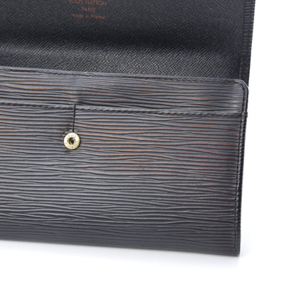 Louis Vuitton Epi Sarah Wallet Black 8 of 9