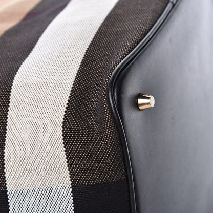 Burberry Canvas Mega Check Medium Ashby Hobo Black 14 of 15