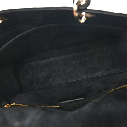Christian Dior Lambskin Cannage Large Lady Dior Black 5 of 8