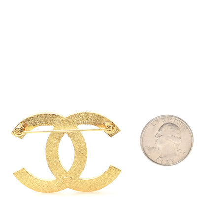 Chanel Enamel CC Large Brooch Pink Gold 2 of 3
