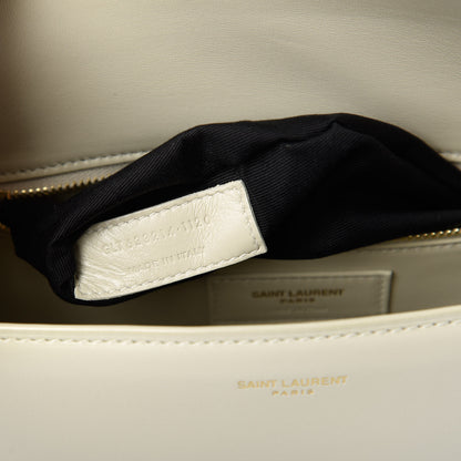 Saint Laurent Smooth Calfskin Carre Satchel Crema Soft 9 of 10
