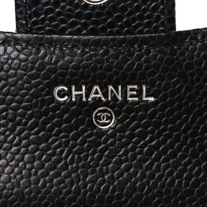 Chanel Caviar Quilted Compact Flap Wallet Black 6 of 7
