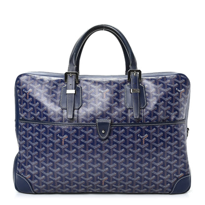 Goyard Goyardine Ambassade MM Briefcase Navy 1 of 10