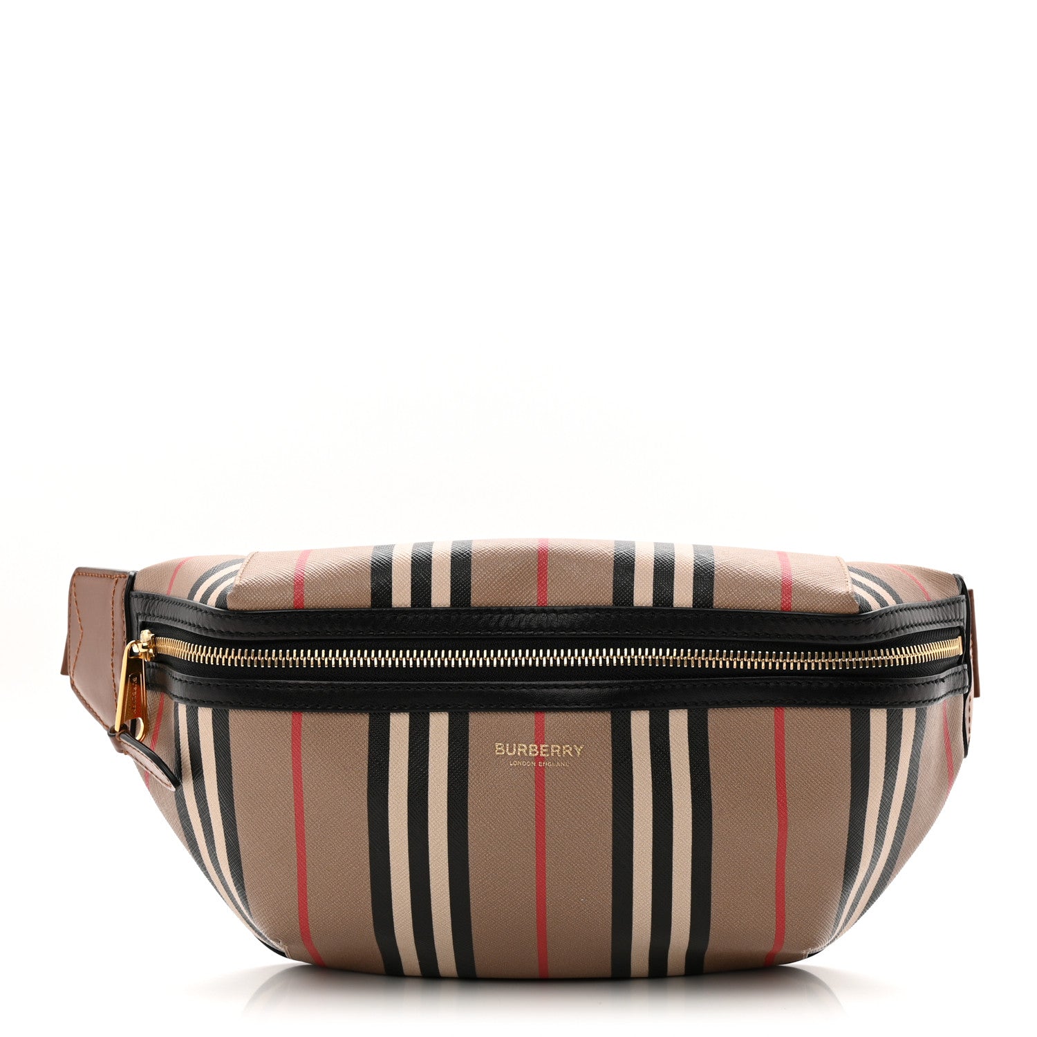 Burberry E-Canvas Icon Stripe Sonny Bum Bag Archive Beige 1 of 9
