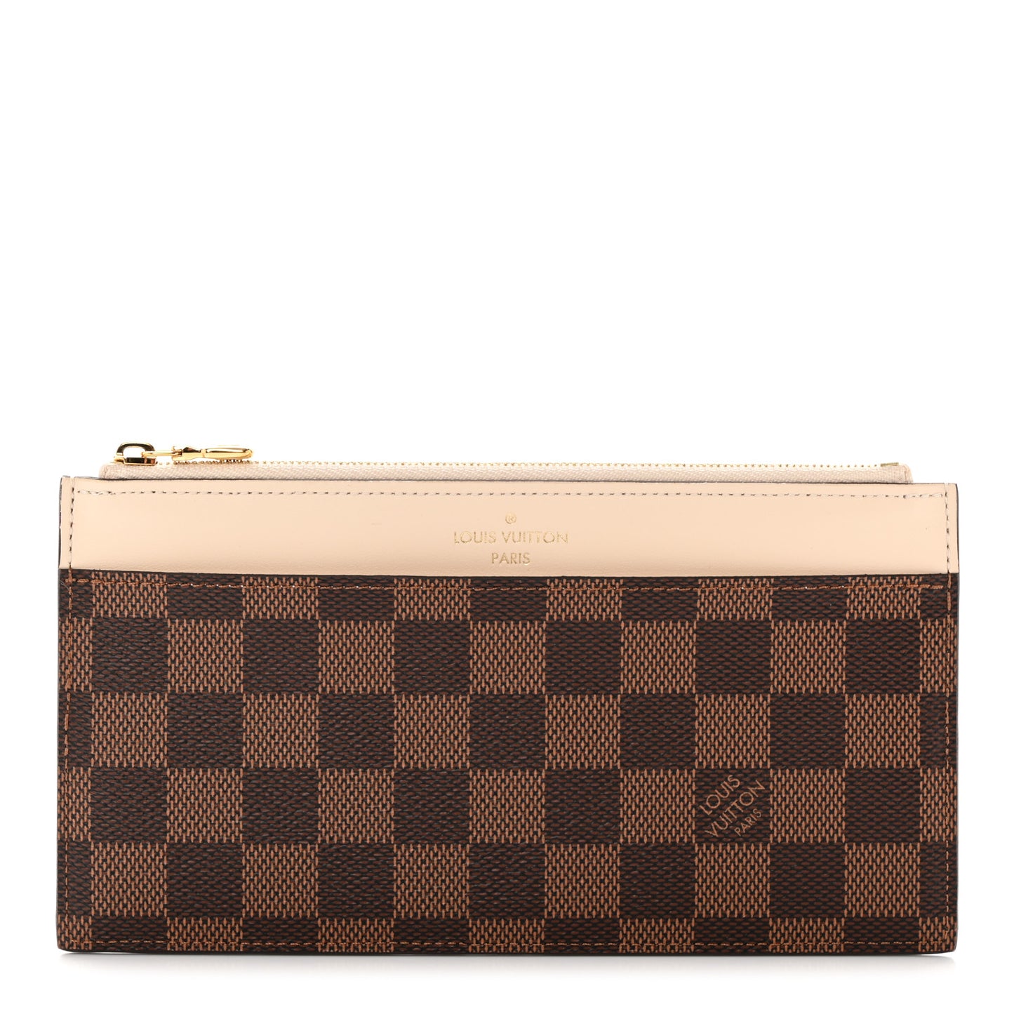 Damier Ebene Slim Purse Cream