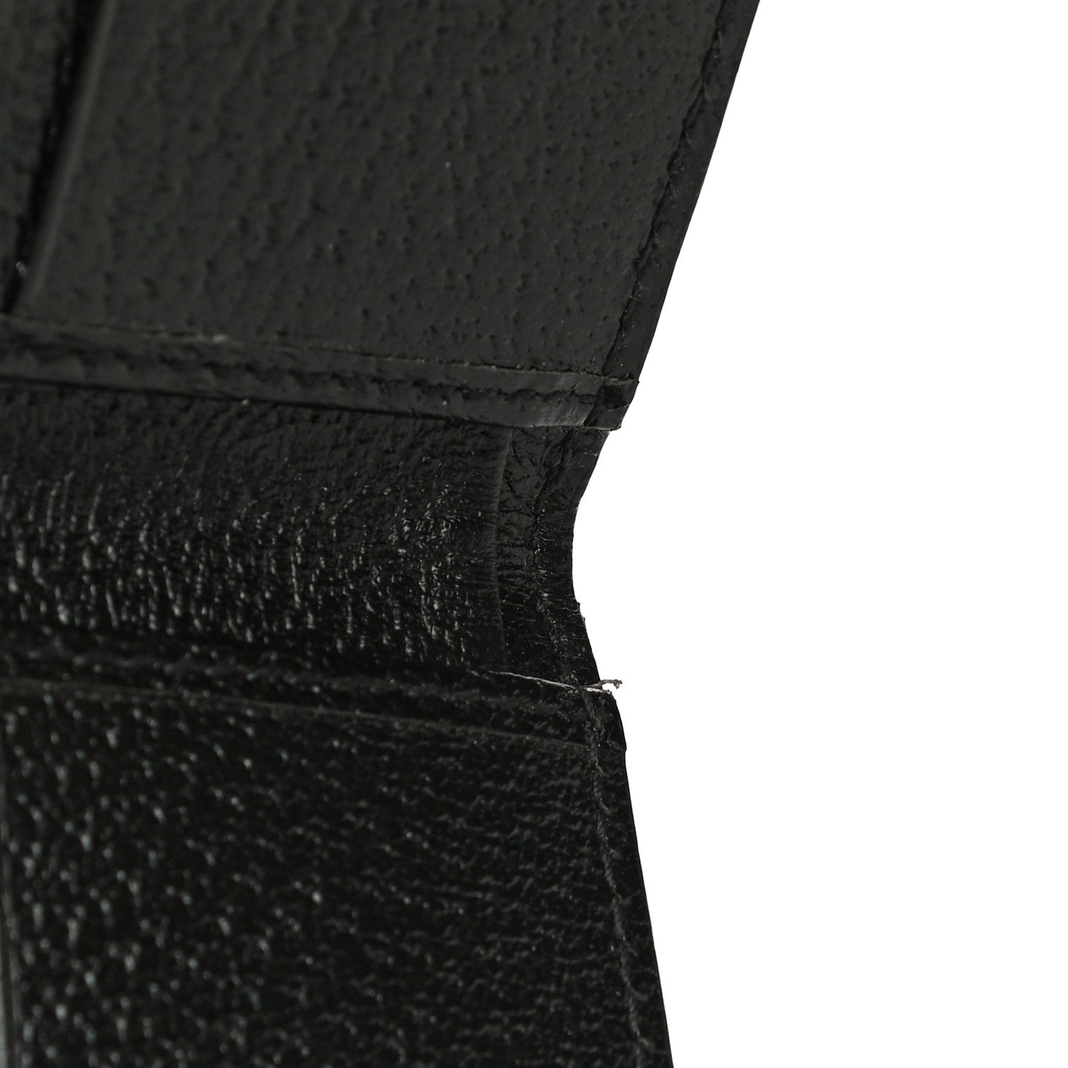 Gucci Calfskin Boar Effect GG Marmont Bi-Fold Wallet Black 10 of 10